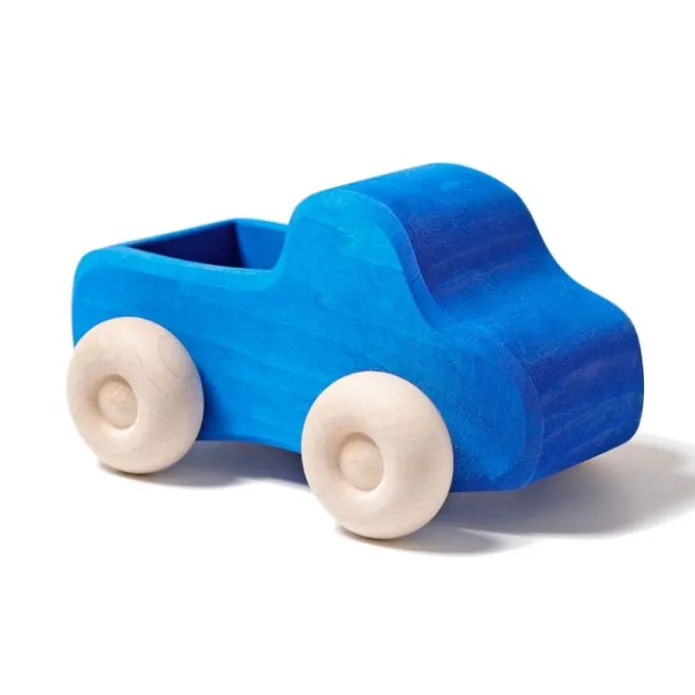 Coche de madera azul - Grimm's