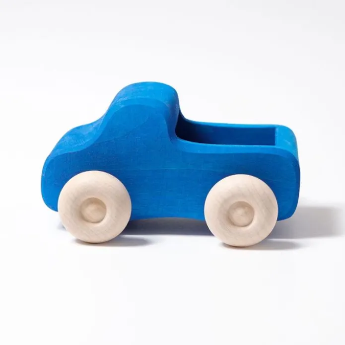 Coche de madera azul - Grimm's