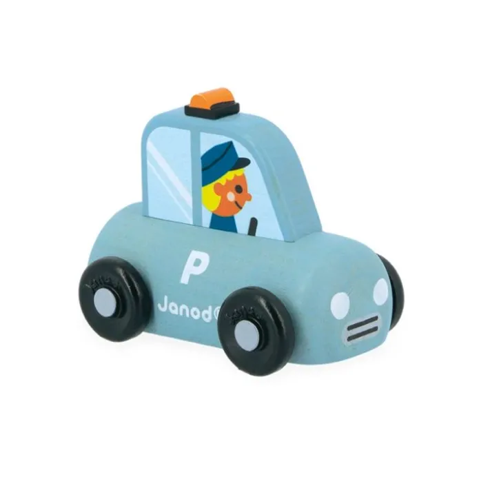 Coche de policía de madera Cross Roads - Janod