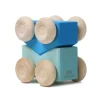 Coches de madera apilables azules (2) - Grimm's