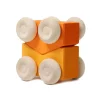 Coches de madera apilables naranjas (2) - Grimm's