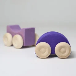 Coches de madera apilables púrpuras (2) - Grimm's