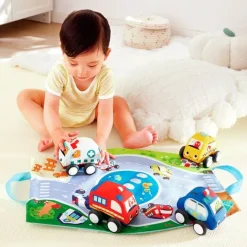 Coches de peluche con bolso-alfombra (4) - Hape