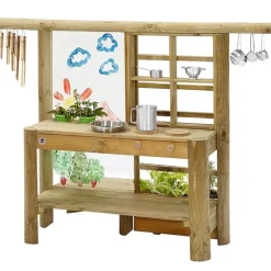Cocinita de madera para exterior Discovery Mud Pie - Plum