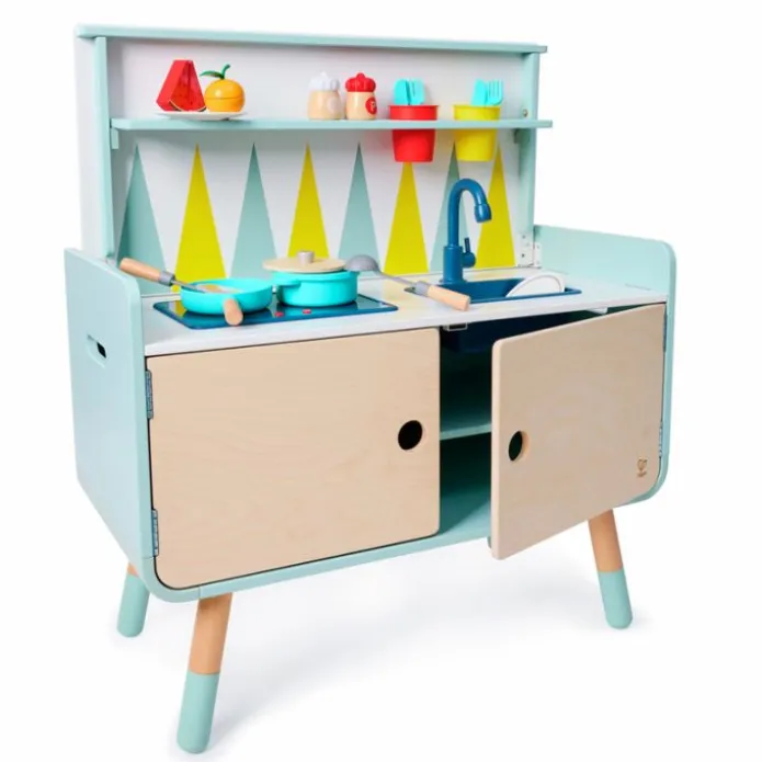 Cocinita de madera y mueble de almacenamiento 2 en 1 - Hape