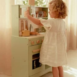 Cocinita menta de madera - Little Dutch