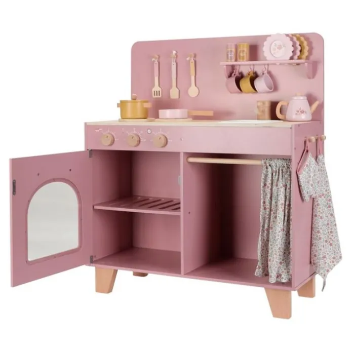 Cocinita rosa de madera - Little Dutch