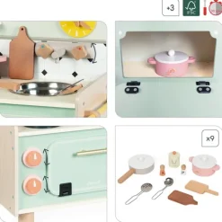 Cocinita vintage compacta de madera - Janod