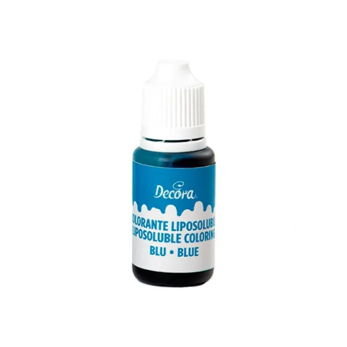 Colorante alimentario líquido liposoluble azul 15 g - Decora