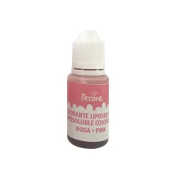 Colorante alimentario líquido liposoluble rosa 15 g - Decora