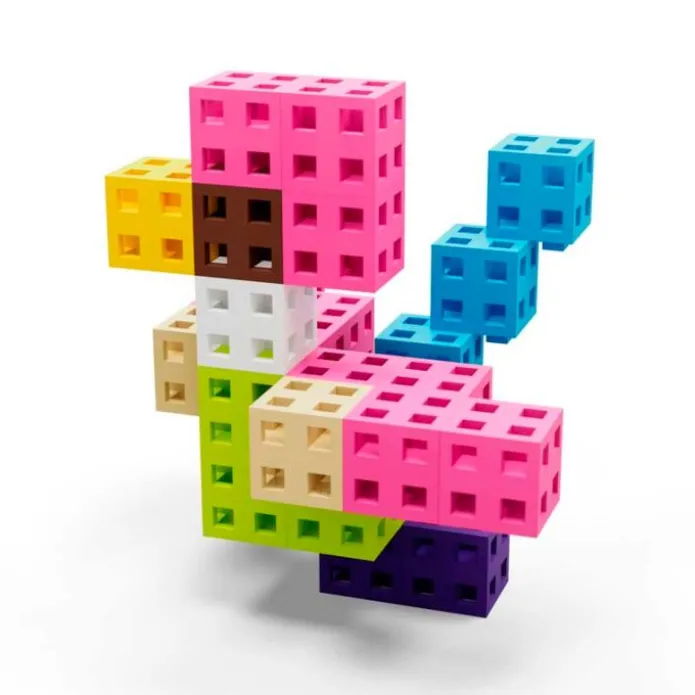 Construcción bloques Cube Pastel en caja 300 piezas - MELI