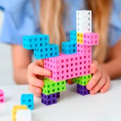 Construcción bloques Cube Pastel en caja 300 piezas - MELI