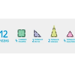 Construcción magnética Imanix Glitter 12 piezas - Braintoys