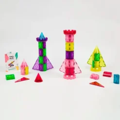 Construcción magnética Imanix Rocket Castle cohetes y torres 64 piezas - Braintoys