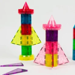 Construcción magnética Imanix Rocket Castle cohetes y torres 64 piezas - Braintoys