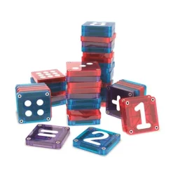 Construcción magnética Learn numbers 56 piezas MicroMags - Magna-Tiles