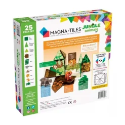 Construcción magnética 25 piezas Animales de la jungla - Magna-Tiles