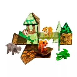 Construcción magnética 25 piezas Animales de la jungla - Magna-Tiles