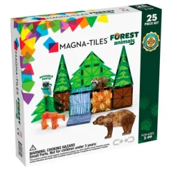 Construcción magnética 25 piezas Animales del bosque - Magna-Tiles