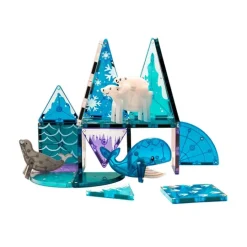 Construcción magnética 25 piezas Animales del ártico - Magna-Tiles
