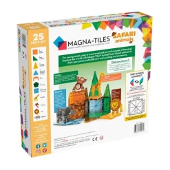 Construcción magnética 25 piezas Animales safari - Magna-Tiles