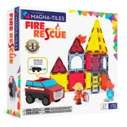 Construcción magnética 27 piezas Bomberos Fire Rescue - Magna-Tiles