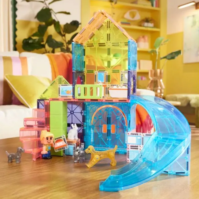 Construcción magnética 50 piezas Casa de mascotas Pet Playhouse - Magna-Tiles
