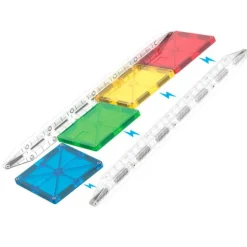 Construcción magnética 90 piezas Circuito de bolas Rail Racers - Magna-Tiles