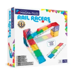 Construcción magnética 33 piezas Circuito de bolas Rail Racers - Magna-Tiles
