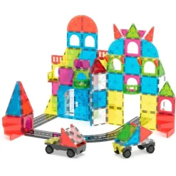 Construcción magnética 110 piezas Ciudad City Center - Magna-Tiles