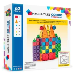 Construcción magnética 16 piezas clásicas y 46 piezas MicroMags - Magna-Tiles