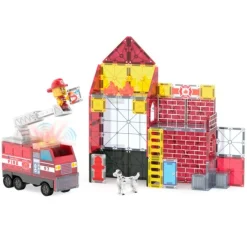 Construcción magnética 50 piezas Estación de bomberos Fire Station - Magna-Tiles