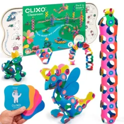 Construcción magnética 100 piezas flexibles Classroom - Clixo