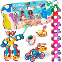 Construcción magnética 150 piezas flexibles Family Pack - Clixo