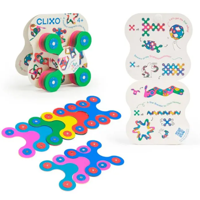 Construcción magnética 9 piezas flexibles Tiny Mighty Minipack - Clixo
