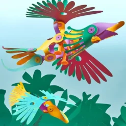 Construcción magnética 22 piezas flexibles Tropical Birds - Clixo