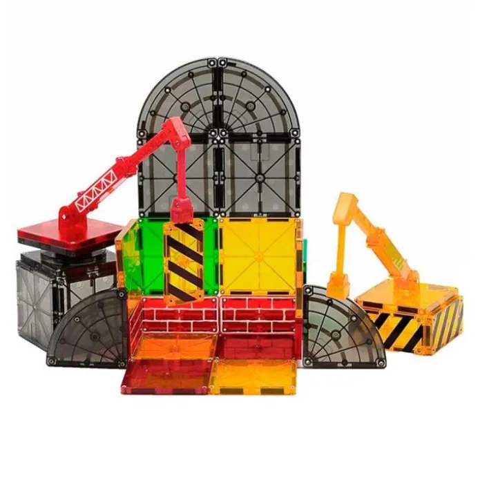 Construcción magnética 32 piezas Obras - Magna-Tiles