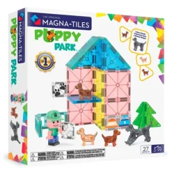 Construcción magnética 27 piezas Parque de cachorros Puppy Park - Magna-Tiles