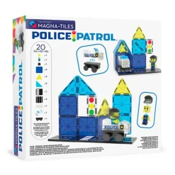 Construcción magnética 20 piezas Policía Police Patrol - Magna-Tiles