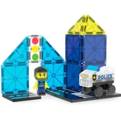 Construcción magnética 20 piezas Policía Police Patrol - Magna-Tiles