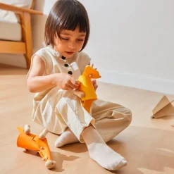 Construir dinosaurio Brachiosaurio de madera DIY - PlanToys