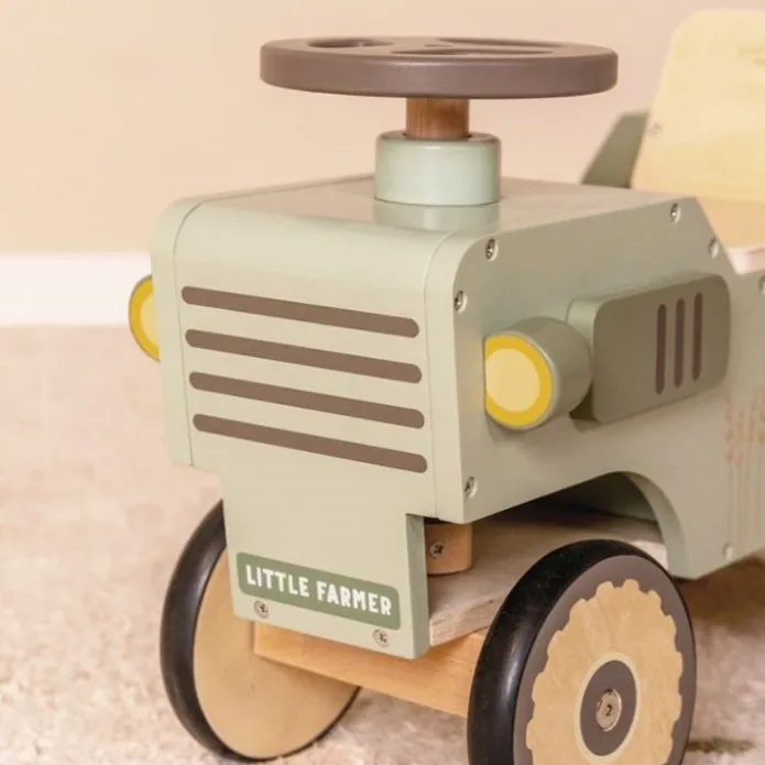 Correpasillos de madera tractor Pequeña Granja - Little Dutch