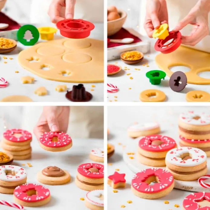 Cortadores galletas rellenas Navidad - Decora