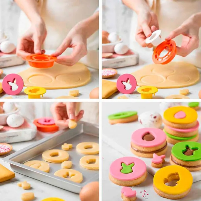 Cortadores galletas rellenas Pascua - Decora