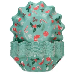 Cápsulas rígidas para cupcakes y fiambreras Navidad (48) - Funcakes