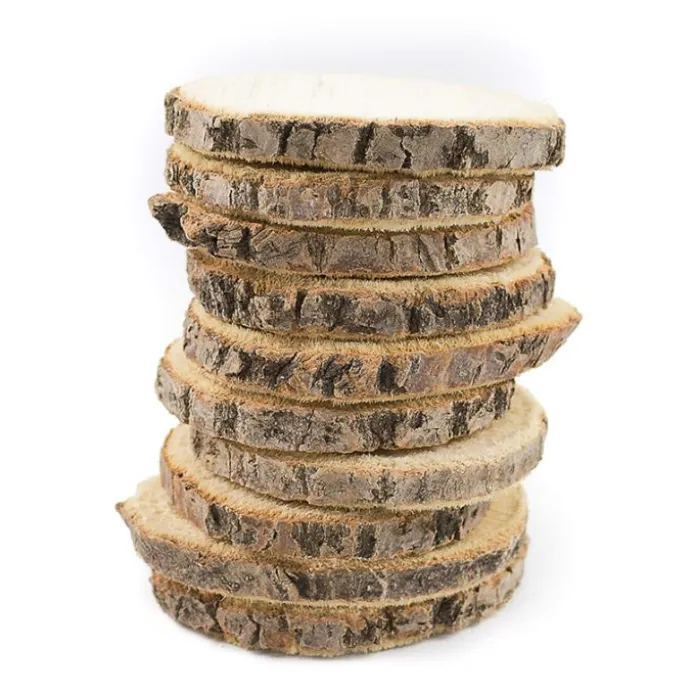 Círculos de madera 10 cm (10) - Deukaliptus