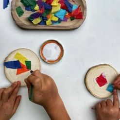 Círculos de madera 10 cm (10) - Deukaliptus