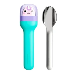 Cubiertos infantiles de viaje Unicornio (3) - Zoku