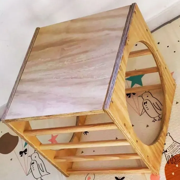 Cubo de gateo de madera - Pikler