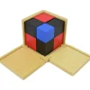 Cubo del binomio de madera - Montessori
